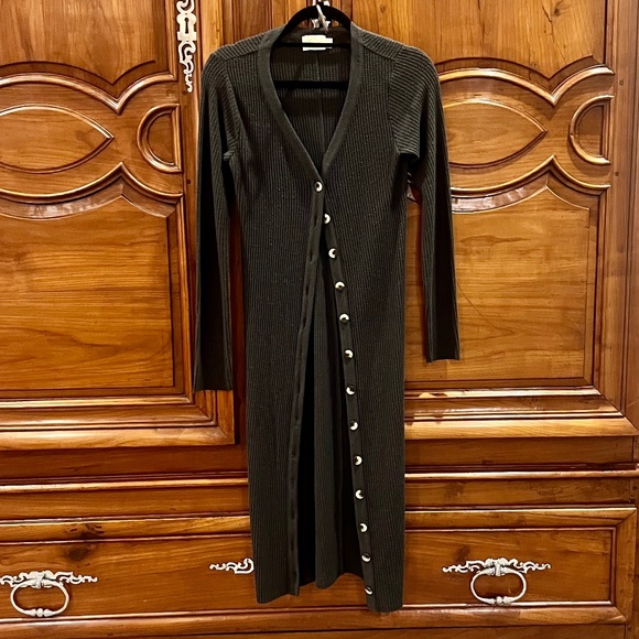 Nation LTD Kate Cardigan / Dress Washed Black Size Small - Picture 2 of 7
